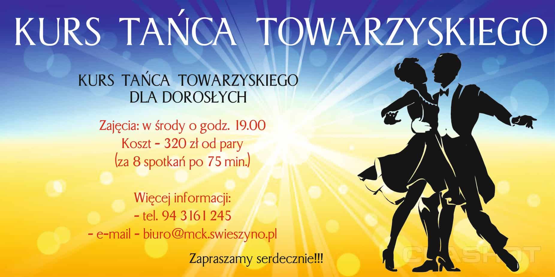 Kurs tańca towarzyskiego dla dorosłych - Świeszyno